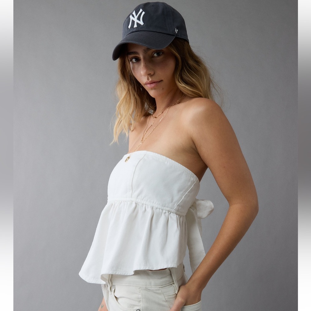 American Eagle Outfitters Denim Tube Top